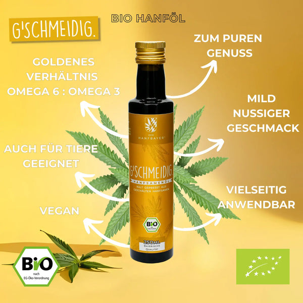 Bio Hanföl kaltgepresst Vorteile