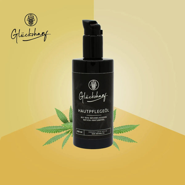 Hautpflegeöl Glückshanf Hanföl 200ml Pflegeöl Haut Kosmetik