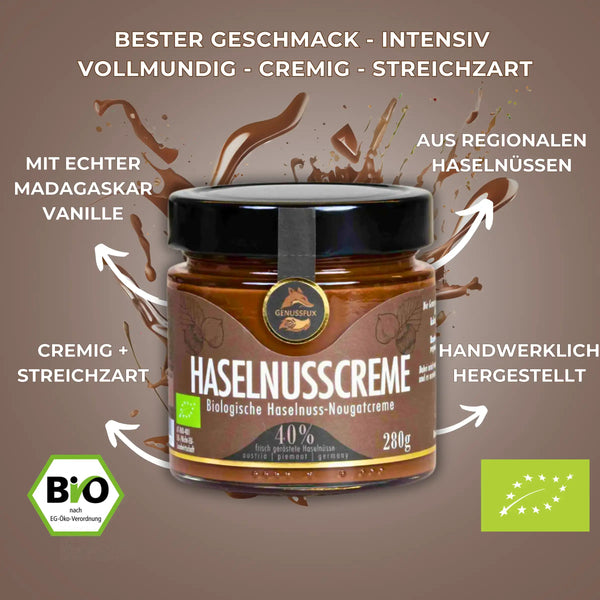 Bio Haselnuss-Creme Kaufen mit echter Vanille