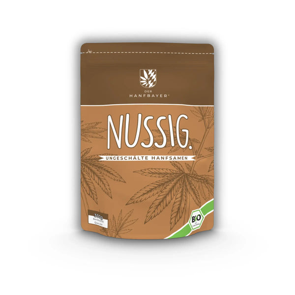 Bio Hanfsamen ungeschält kaufen Nussig Der Hanfbayer 300g