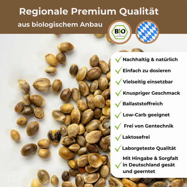 Bio Hanfsamen ungeschält kaufen Nussig Der Hanfbayer Zusammenfassung