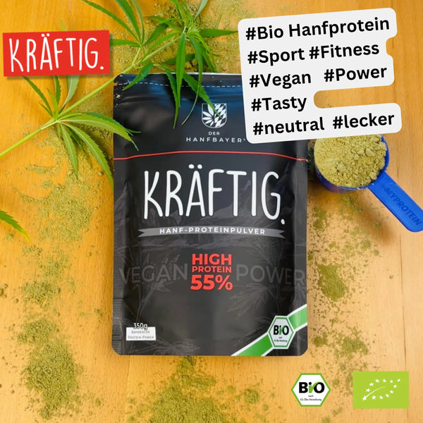 Hanfprotein | Bio & vegan | KRÄFTIG.