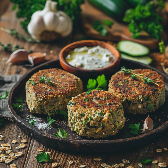 Hanfprotein Gemüse Bratlinge