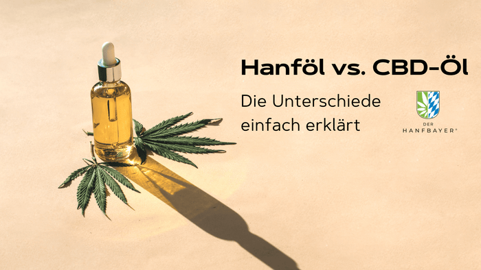 Hanföl vs. CBD-Öl Unterschiede Blog Banner