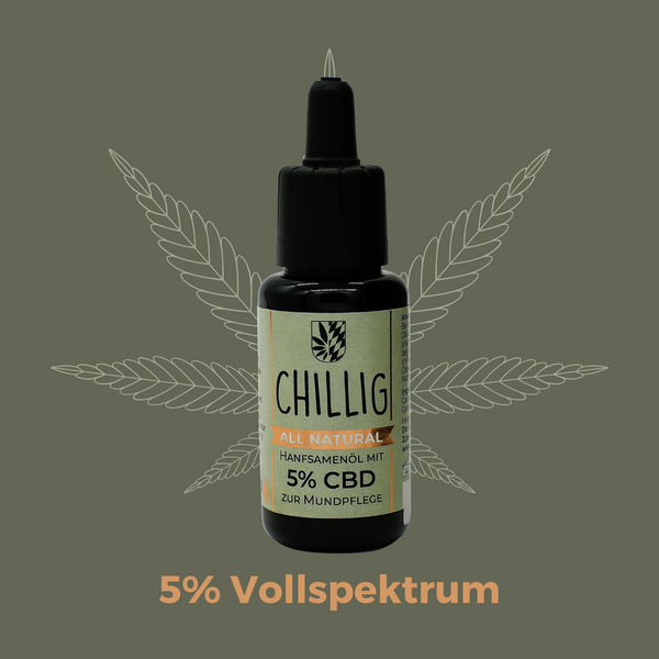 CBD-Öl 5% - ALL NATURAL. Kosmetiköl mit CBD