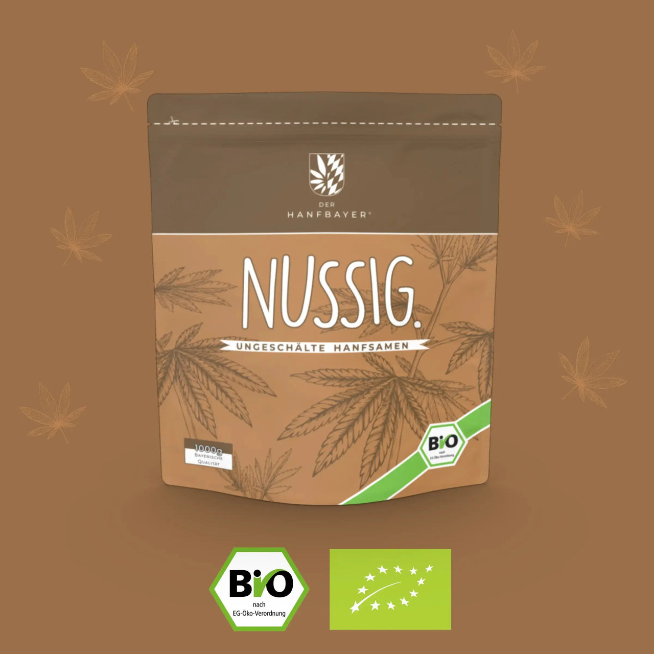 Bio Hanfsamen ungeschält - NUSSIG. - Hanfsamen gesund