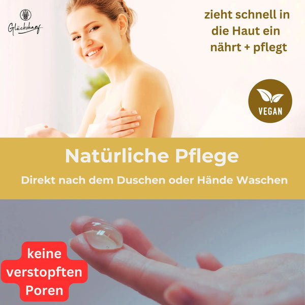 Glückshanf Kosmetik Hanföl bestes Hautpflegeöl