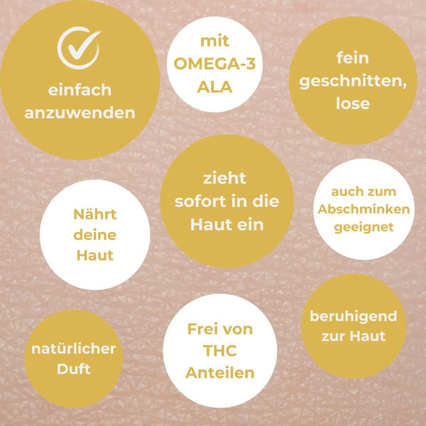 Glückshanf Kosmetik Hanföl bestes Hautpflegeöl