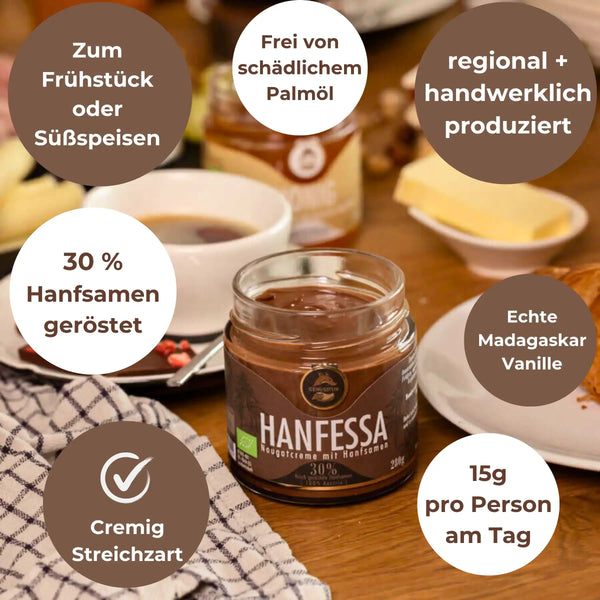 Bio Hanf-Nougat-Creme Kaufen mit Vanille
