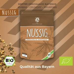 Bio Hanfsamen ungeschält kaufen Nussig Der Hanfbayer