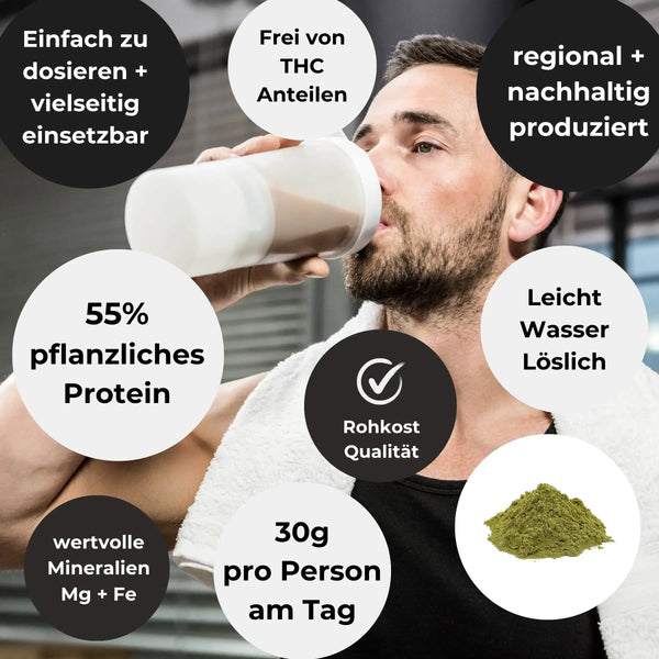 Hanfprotein | Bio & vegan | KRÄFTIG.