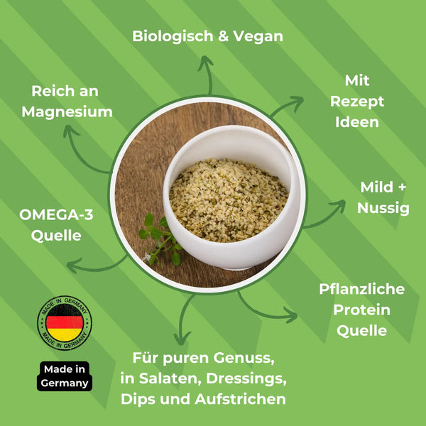 Bio Geschälte Hanfsamen Übersicht Der Hanfbayer